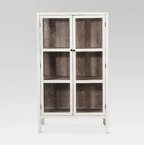 56.2" Hadley Library Cabinet with Glass - Threshold™