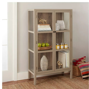 56.2" Hadley Library Cabinet with Glass - Threshold™