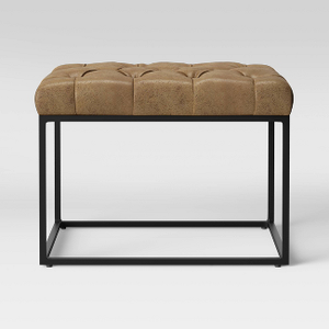 Trubeck Tufted Metal Base Ottoman Faux Leather - Project 62™Already have this product?Snap a pic for all to see!Already have this product?Snap a pic for all to see!About this itemComplete the lookThis item is featured inTrubeck Tufted Seating Collection -