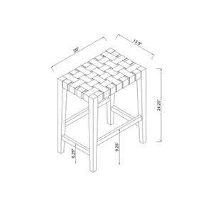 Ceylon Woven Backless Counter Height Barstool - Opalhouse™