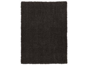 Ottomanson SHG2764-5X7 Solid Shag Rug, 5' x 7', Dark Gray