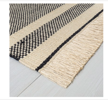 Jute Navy Stripe Rug with Fringe - Hearth & Hand with Magnolia