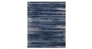 Diagona Modern Stripes Area Rug, Teal/Navy/Gray