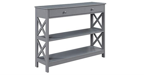 1 Drawer Console Table, Gray