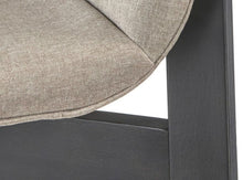 (Set of 2) Mid Century Modern Dining Chairs- Beige & Black