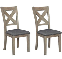 Set of 2, Modern Farmhouse Upholstered Dining Room Chair, Gray