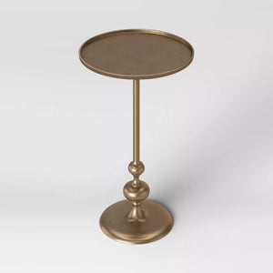 Londonberry Turned Accent Table Brass - Threshold™