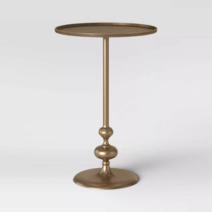 Londonberry Turned Accent Table Brass - Threshold™