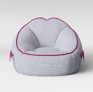 Jersey Bean Bag Chair with Pockets Light Gray - Pillowfort™
