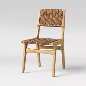 Ceylon Woven Dining Chair - Brown & Natural Wood - Opalhouse™