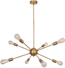 Chandeliers, 8 Lights Modern Pendant Lighting, Brass
