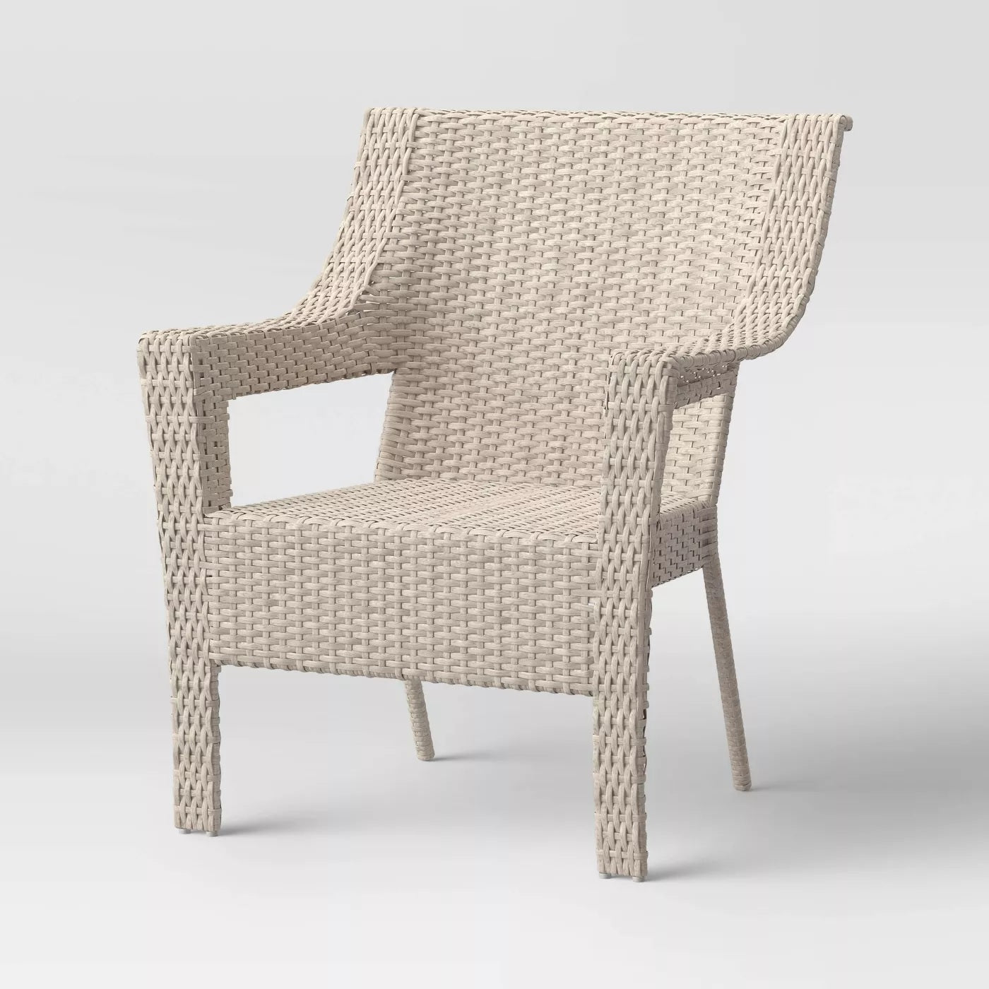 Southcrest Wicker Stacking Patio Club Chair - Gray - Threshold ...