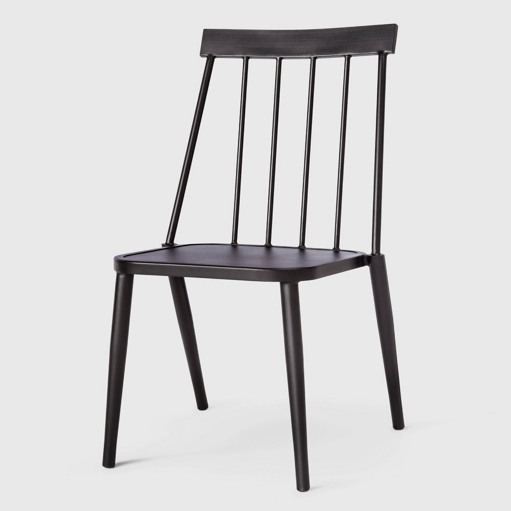 TON Windsor chair② Windsor Metal Stack Patio Club Chair Black - Project 62