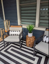 Wood Stump Stool Accent Table 18.325"Wx15.35"Dx16.54"H Brown Set of 1