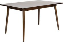 55"D Modern Dining Table, Walnut