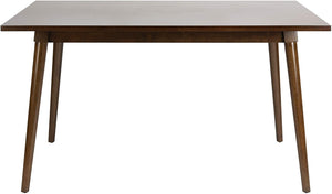 55"D Modern Dining Table, Walnut