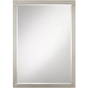 Possini Euro Design Possini Euro Metzeo 26" x 36" Brushed Nickel Mirror