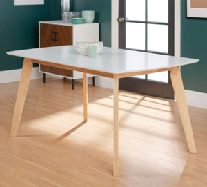 1 table, 4 chairs, 1 bench
