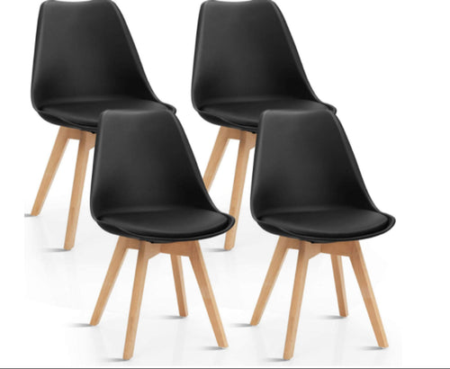 1 table, 4 chairs, 1 bench