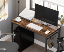 39.4” Computer Desk or Office Desk, Rustic Brow