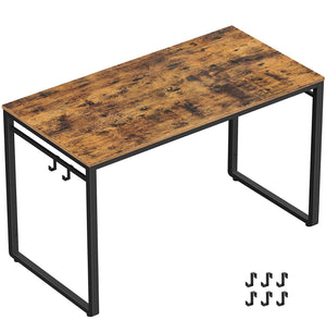 39.4” Computer Desk or Office Desk, Rustic Brow