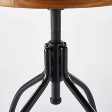 Industrial Adjustable Metal Base Counter Height Stool Brown - Threshold™ designed with Studio McGee