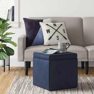 Storage Ottoman Navy - Room Essentials™