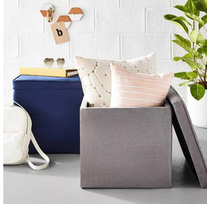 Storage Ottoman Navy - Room Essentials™