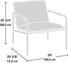 Metal Lounge Chair, Charcoal Gray finish