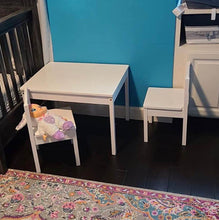 3 Piece Kiddie Table and Two Chairs Set, White
