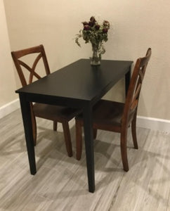 45" Contemporary Dining Table, Black