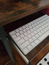 46.5” Computer Desk with Storage Shelves, Rustic Brown