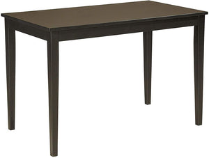 45" Contemporary Dining Table, Black