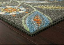 2'x6' Floral Runner Rug Non Slip Hallway Entry Carpet, Multi