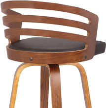 26" Mid-Century Swivel Counter Height stool, Brown
