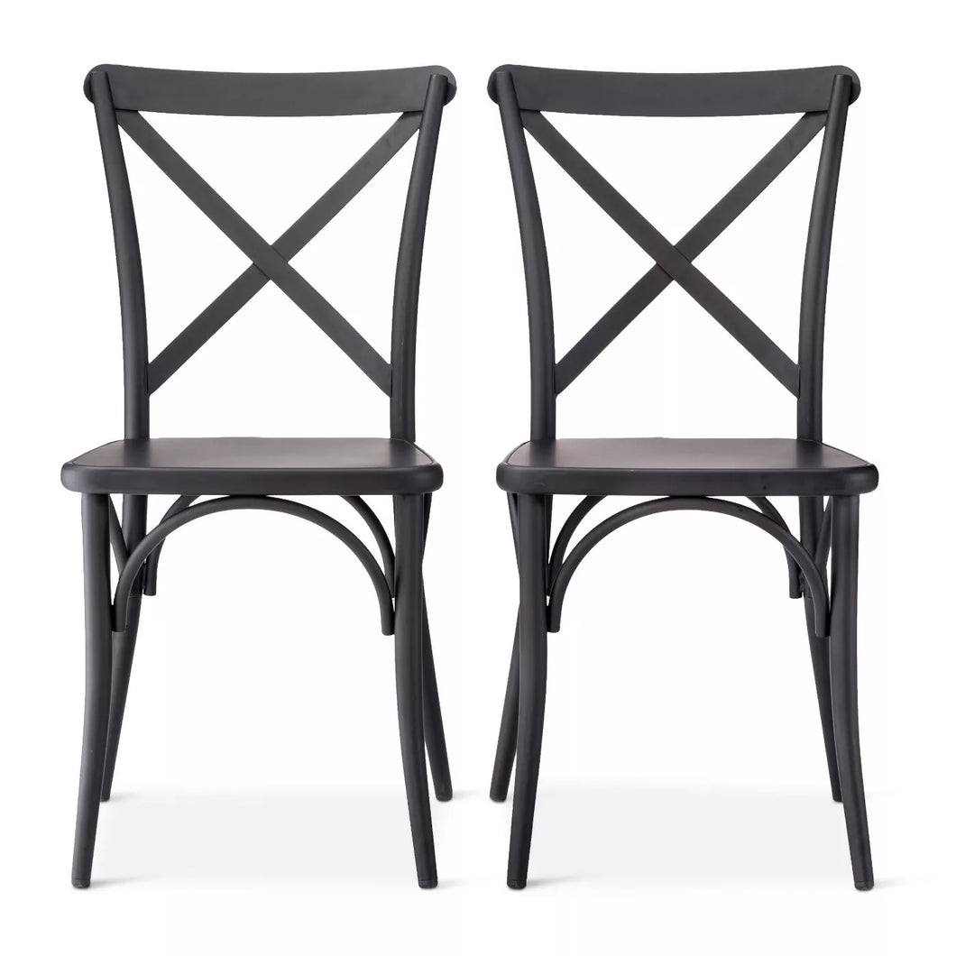 Set of 2 Malden French Bistro Dining Chair Black - Threshold™