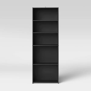 5 Shelf Bookcase Black - Room Essentials™