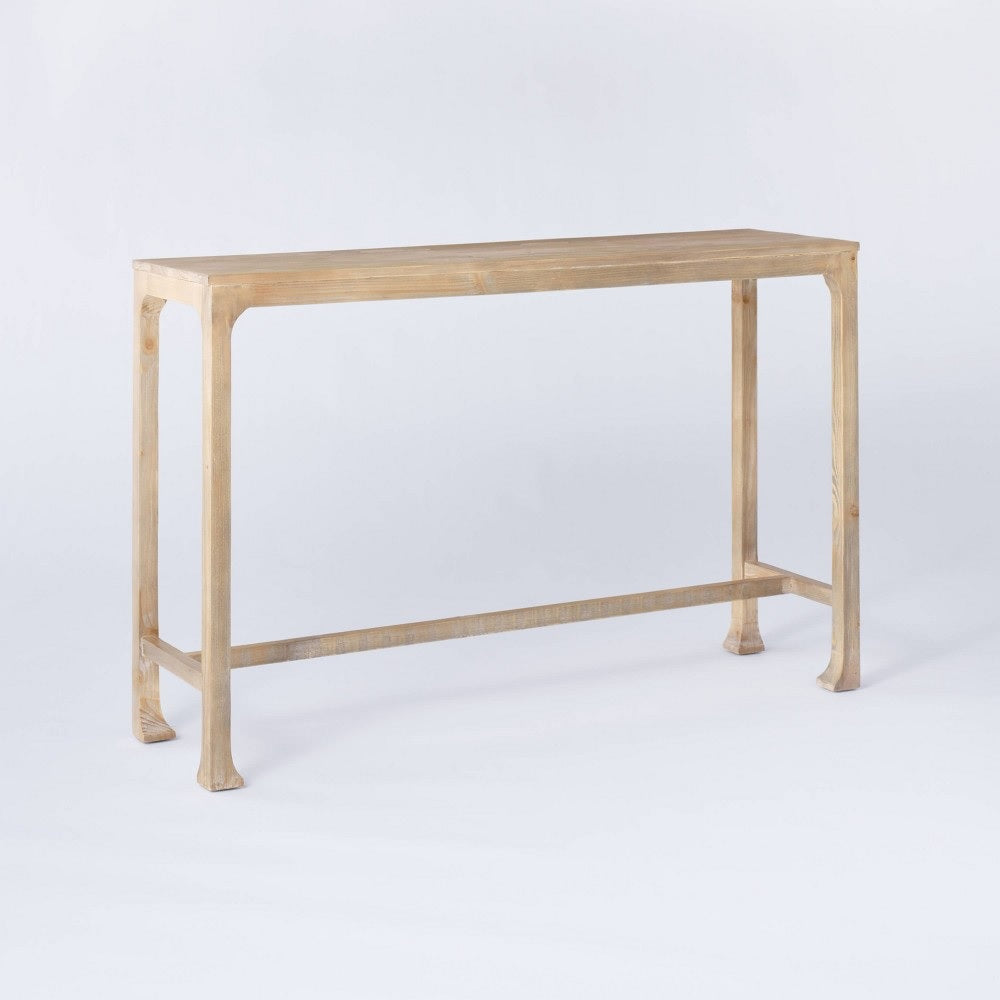 Belmont Shore Curved Foot Console Table Knock Down Natural - Threshold™ Designed with Studio McGee