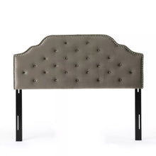 Full/Queen Silas Studded Headboard Gray - Christopher Knight Home
