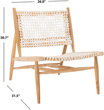 Cozy Teak Wood Accent Chair (No Assembly Required)