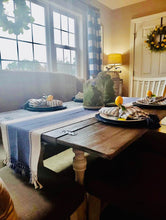 13”x72” Woven Table Runner, Blue