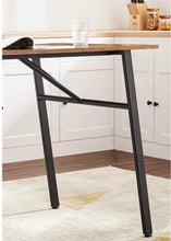 47.2” Dining Table, Sturdy and Space Saving, Rustic Brown