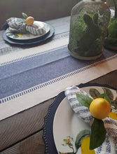 13”x72” Woven Table Runner, Blue