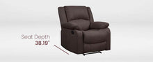 Reclining Lounge Chair, Chocolate, 35.5" W x 37.8" D x 39.37" H