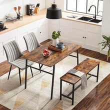 Set of 4, 1 47.2 " Table, 1 42.5 Dining bench and Set of 2, Mid Century Dining Table