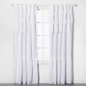 Ruffle Blackout Curtain Panel - Pillowfort™