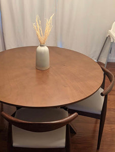 Set of 2, Mid Century Modern Dining Chairs, Walnut