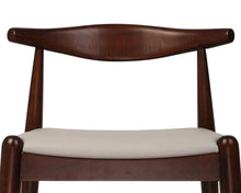 Set of 2, Mid Century Modern Dining Chairs, Walnut