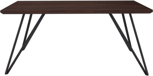 Flash Furniture Corinth 31.5" x 63" Rectangular Dining Table in Faux Concrete Finish